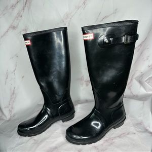 Womens Hunter Boots Tall Black